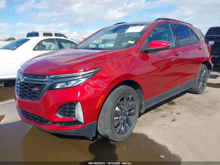 2022 Chevrolet Equinox Fwd Rs, Rear, IAAI, VIN 3GNAXMEV7NS165904 — photo 2