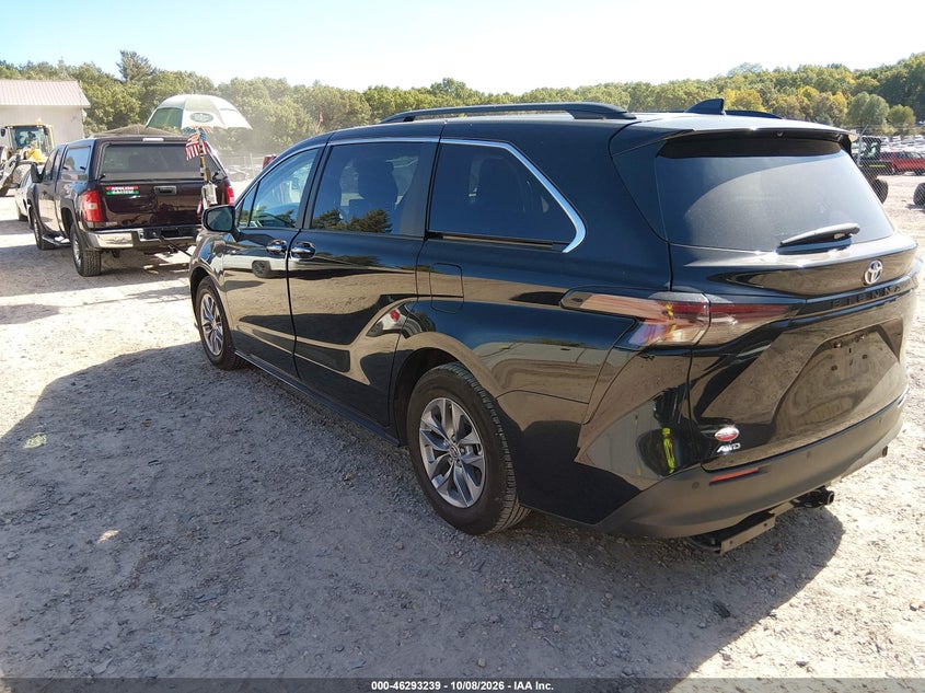 Vin: 5tdyskfc5rs122549, lot: 46793402, toyota sienna xle 20243