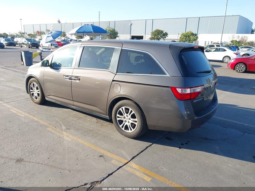Vin: 5fnrl5h6xcb003997, lot: 46793446, honda odyssey ex-l 20123