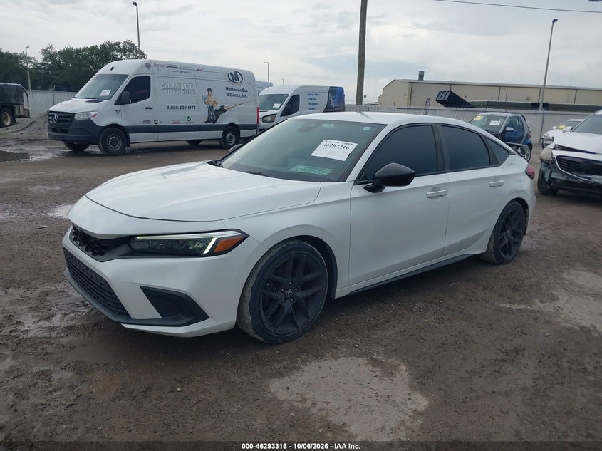 Vin: 19xfl2h86pe000898, lot: 46793479, honda civic sport 20232