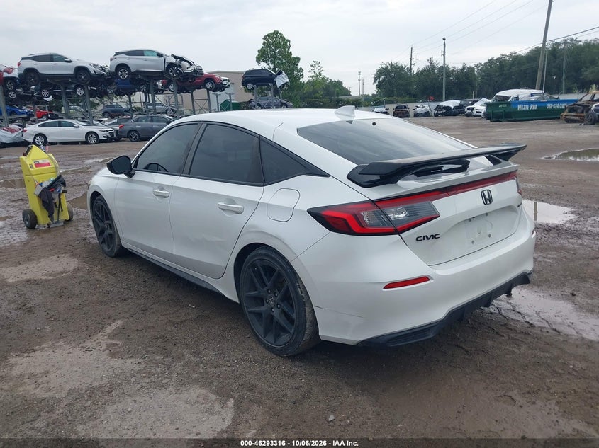 Vin: 19xfl2h86pe000898, lot: 46793479, honda civic sport 20233
