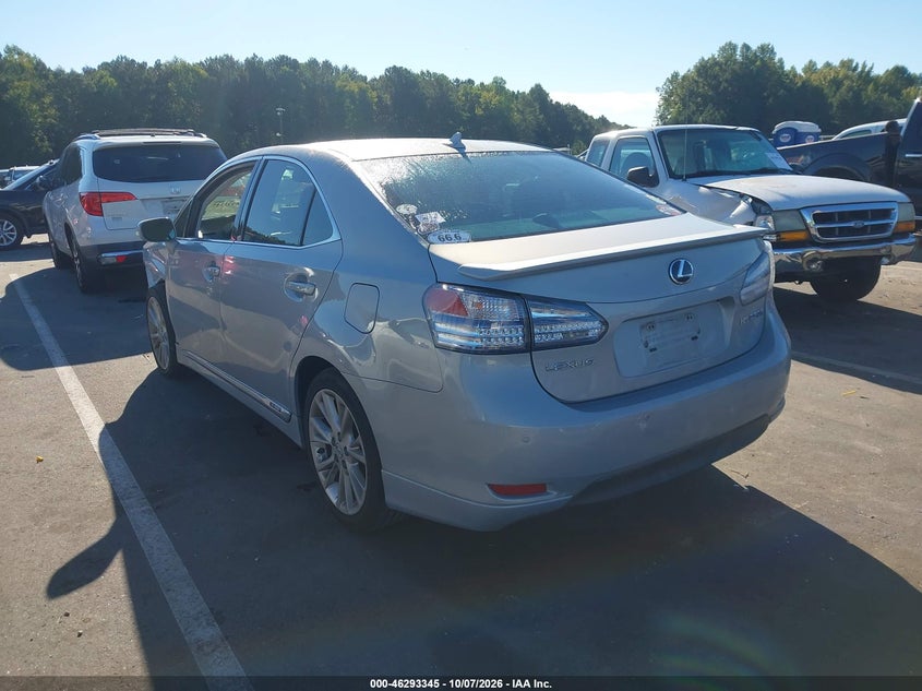Vin: jthbb1ba8a2021200, lot: 46793508, lexus hs 250h premium 20103
