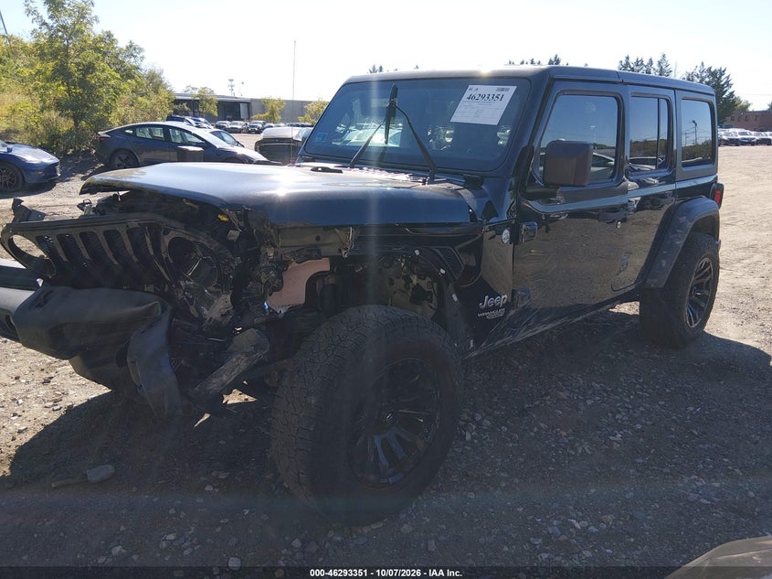 Vin: 1c4hjxdg1lw328917, lot: 46793515, jeep wrangler unlimited sport s 4x4 20202