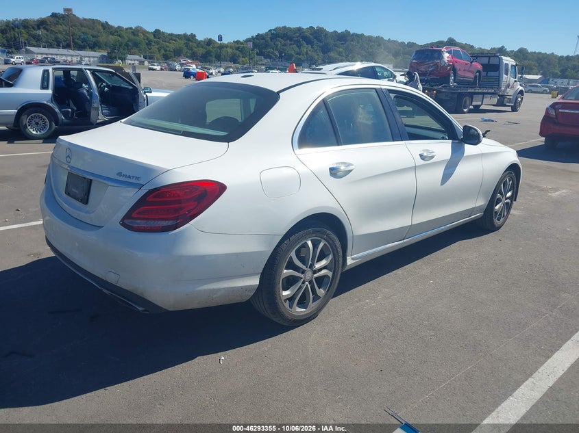 Vin: 55swf4kb1fu027182, lot: 46793518, mercedes-benz c 300 4matic 20154