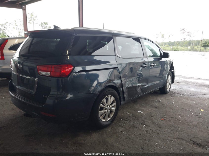 Vin: kndmb5c1xf6069717, lot: 46793540, kia sedona lx 20154
