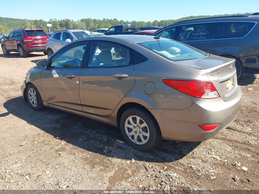 Vin: kmhct4ae6du496762, lot: 46793570, hyundai accent gls 20133