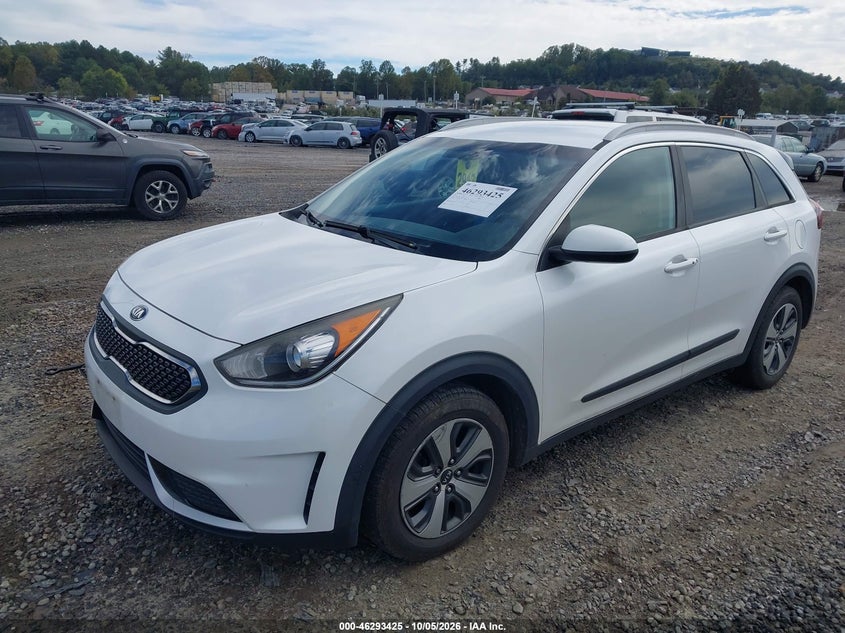 Vin: kndcb3lc8h5064753, lot: 46793588, kia niro lx 20172