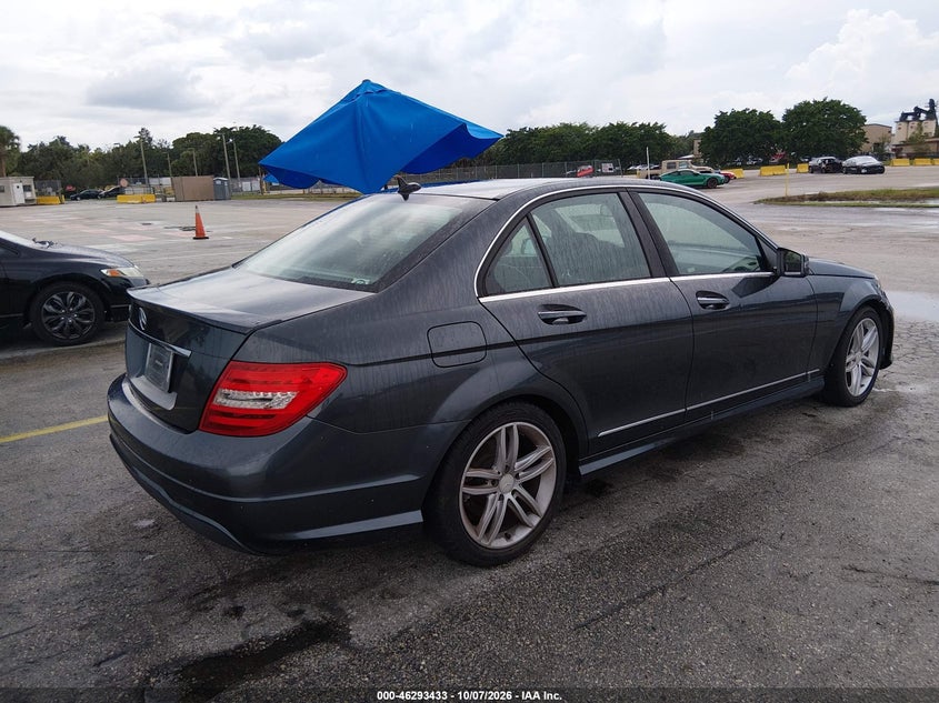Vin: wddgf4hb6dg101234, lot: 46793596, mercedes-benz c 250 sport 20134