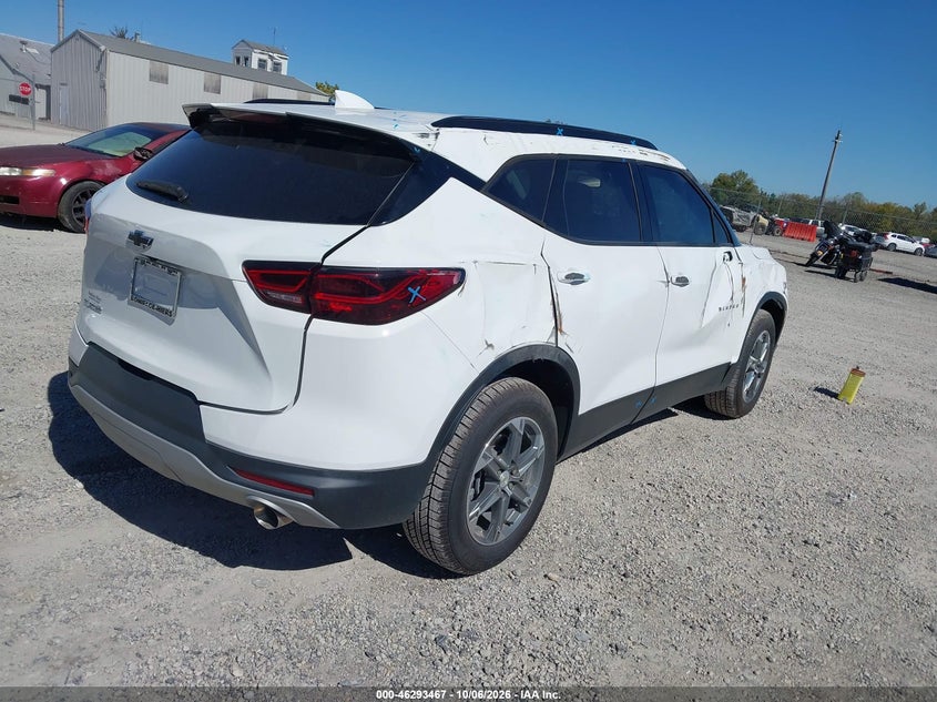Vin: 3gnkbcr47rs135256, lot: 46793630, chevrolet blazer fwd 2lt 20244