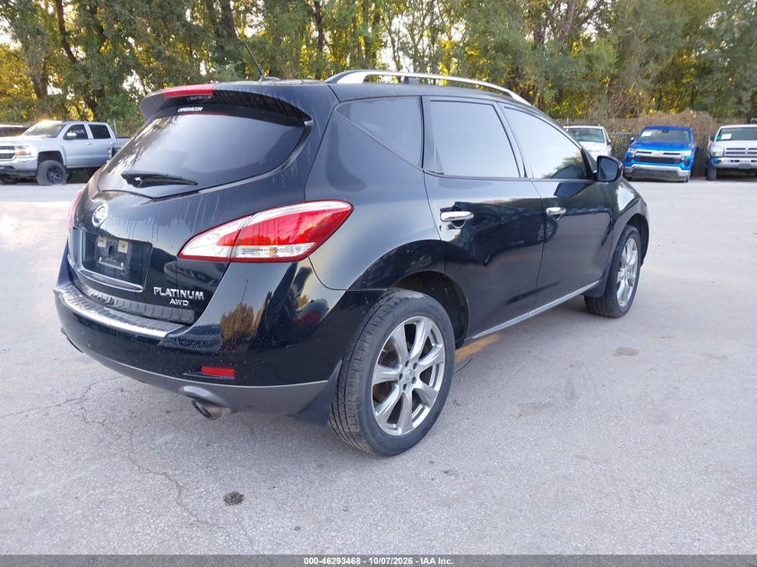 Vin: jn8az1mw8dw308040, lot: 46793631, nissan murano le 20134