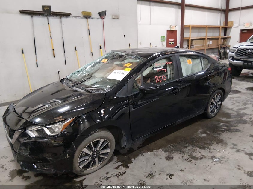 Vin: 3n1cn8ev0ml829969, lot: 46793665, nissan versa sv xtronic cvt 20212