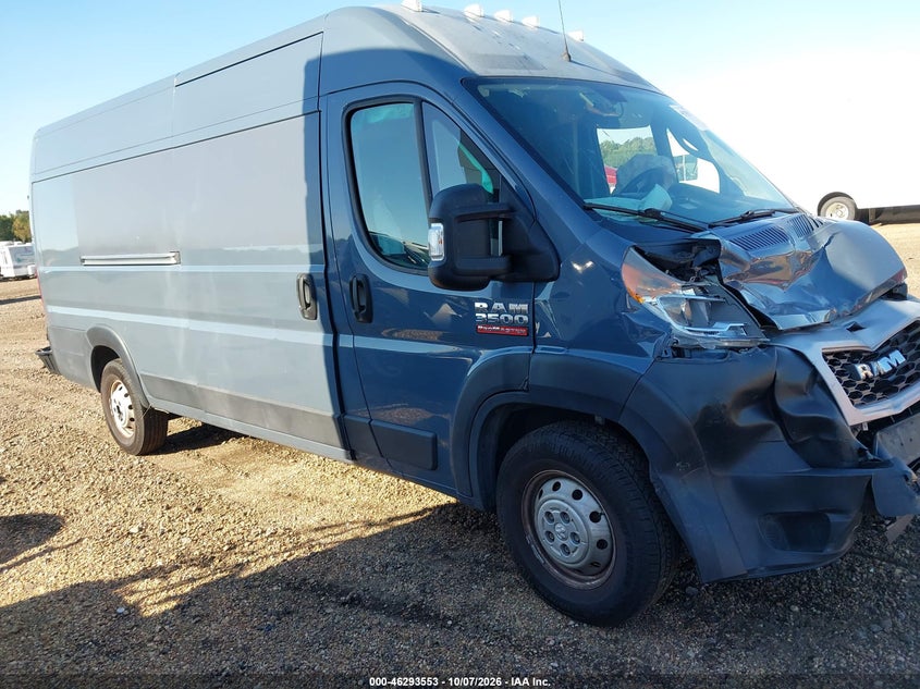 Vin: 3c6urvjg4ke558824, lot: 46793716, ram promaster 3500 cargo van high roof 159 wb ext 2019 img_1