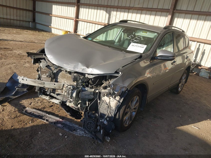 Vin: 2t3dfrev2jw857295, lot: 46793723, toyota rav4 limited 20182