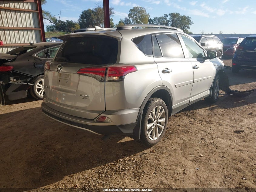 Vin: 2t3dfrev2jw857295, lot: 46793723, toyota rav4 limited 20184