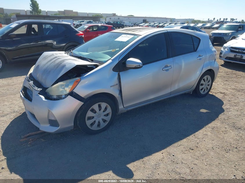 Vin: jtdkdtb35c1520585, lot: 46793745, toyota prius c two 20122