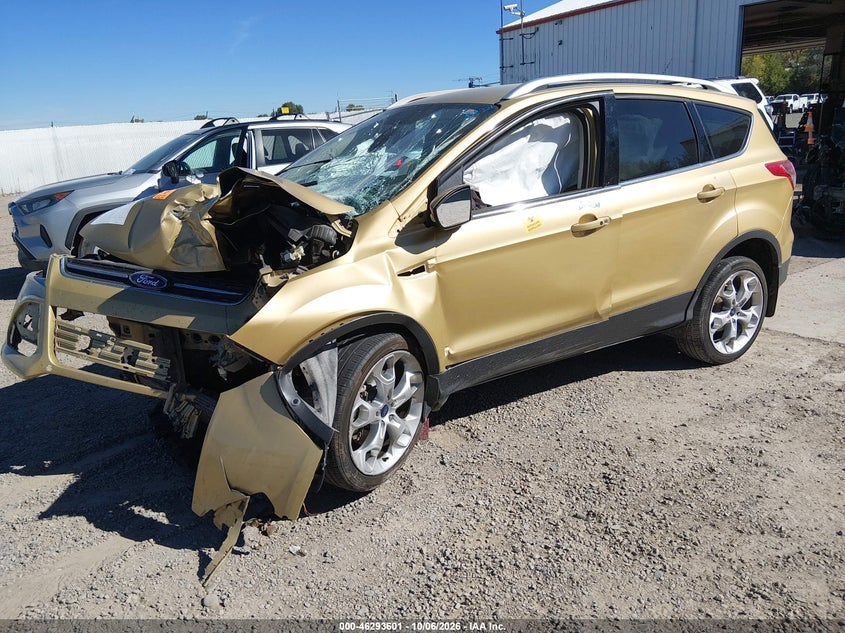 Vin: 1fmcu9j92eub98675, lot: 46793764, ford escape titanium 20142