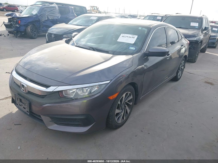 Vin: 19xfc2f72ge079965, lot: 46793813, honda civic ex 20162
