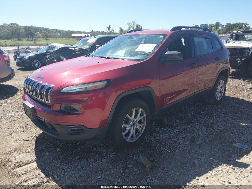 Vin: 1c4pjlab2fw761289, lot: 46793828, jeep cherokee sport 20152