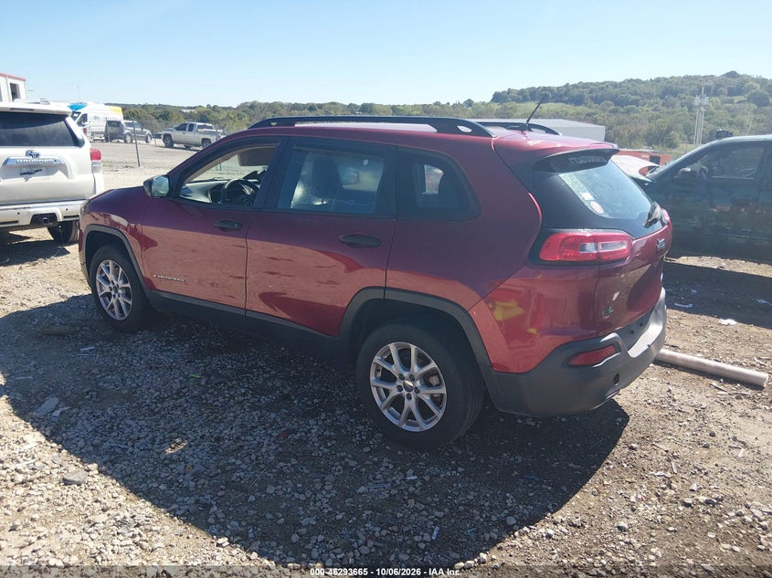 Vin: 1c4pjlab2fw761289, lot: 46793828, jeep cherokee sport 20153