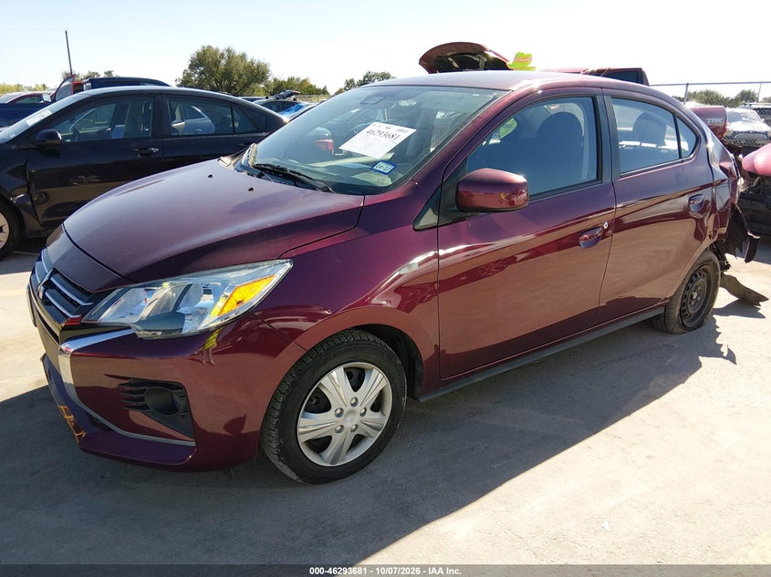 Vin: ml32fufj7phf03704, lot: 46793844, mitsubishi mirage g4 black edition/es/le 20232