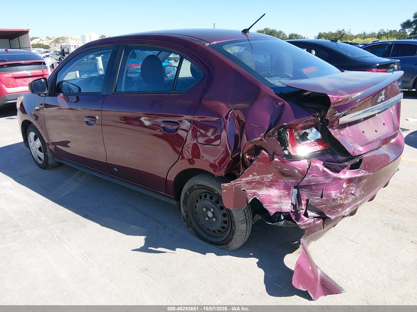 Vin: ml32fufj7phf03704, lot: 46793844, mitsubishi mirage g4 black edition/es/le 20233
