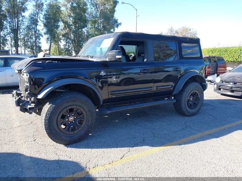 Vin: 1fmde5dh0mla74826, lot: 46793853, ford bronco outer banks 20212