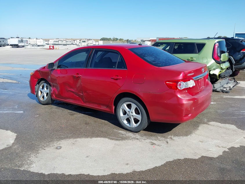 Vin: 5yfbu4ee9dp177697, lot: 46793909, toyota corolla le 20133