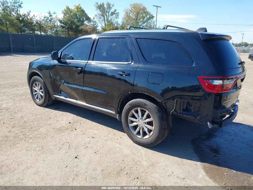 Vin: 1c4rdjag6hc622139, lot: 46793965, dodge durango sxt awd 20173