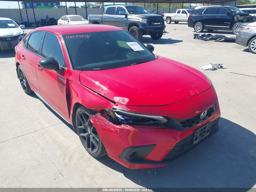 Vin: 19xfl2h85pe006059, lot: 46793994, honda civic sport 20231
