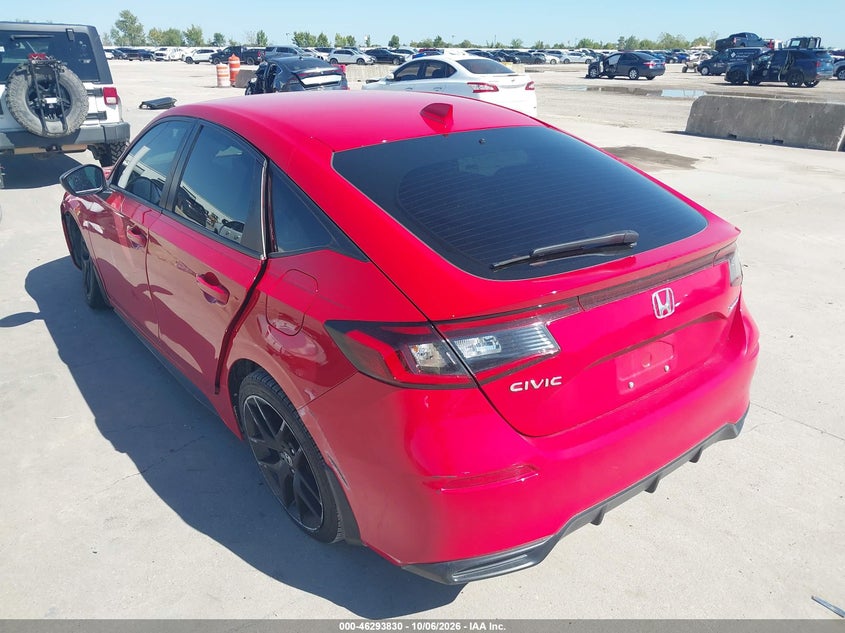 Vin: 19xfl2h85pe006059, lot: 46793994, honda civic sport 20233