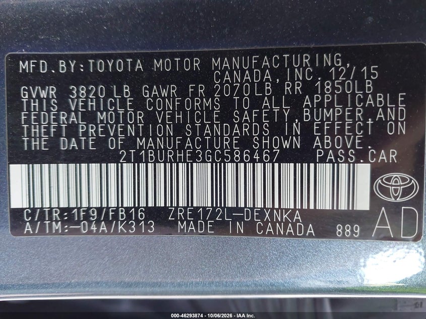 TOYOTA COROLLA - zdjęcie 9