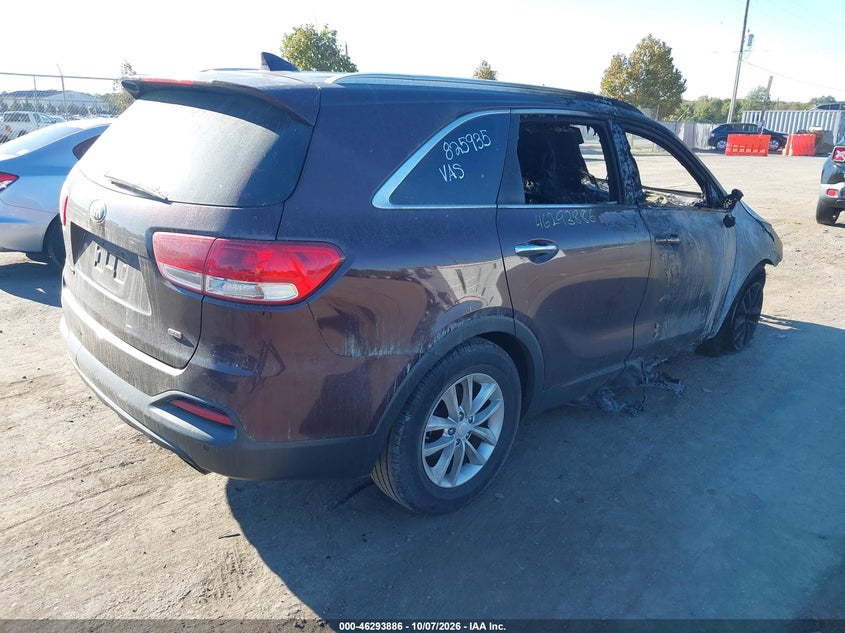Vin: 5xypg4a3xjg357093, lot: 46794049, kia sorento 2.4l lx 20184