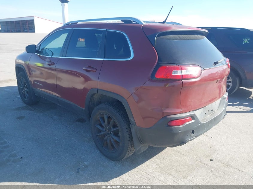 Vin: 1c4pjmds6ew280395, lot: 46794054, jeep cherokee limited 20143