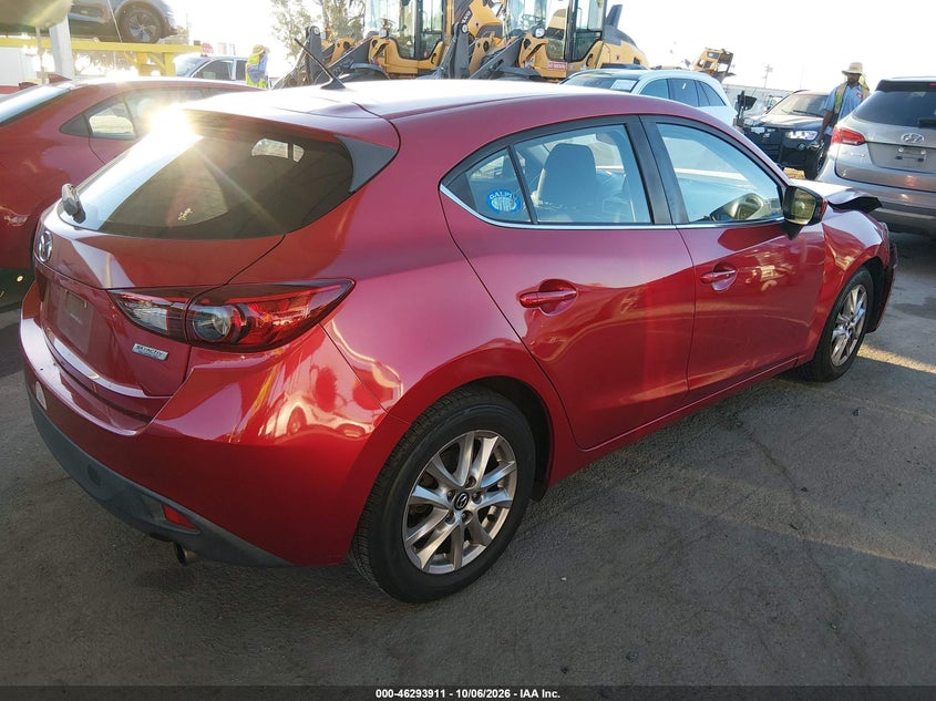 Vin: jm1bm1k78g1340157, lot: 46794074, mazda mazda3 i sport 20164