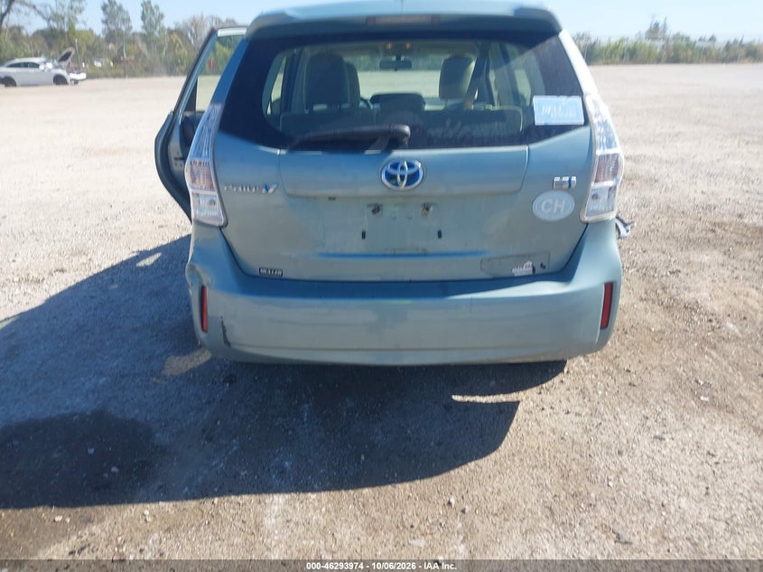 TOYOTA PRIUS V 2013 VIN JTDZN3EU7D3230628