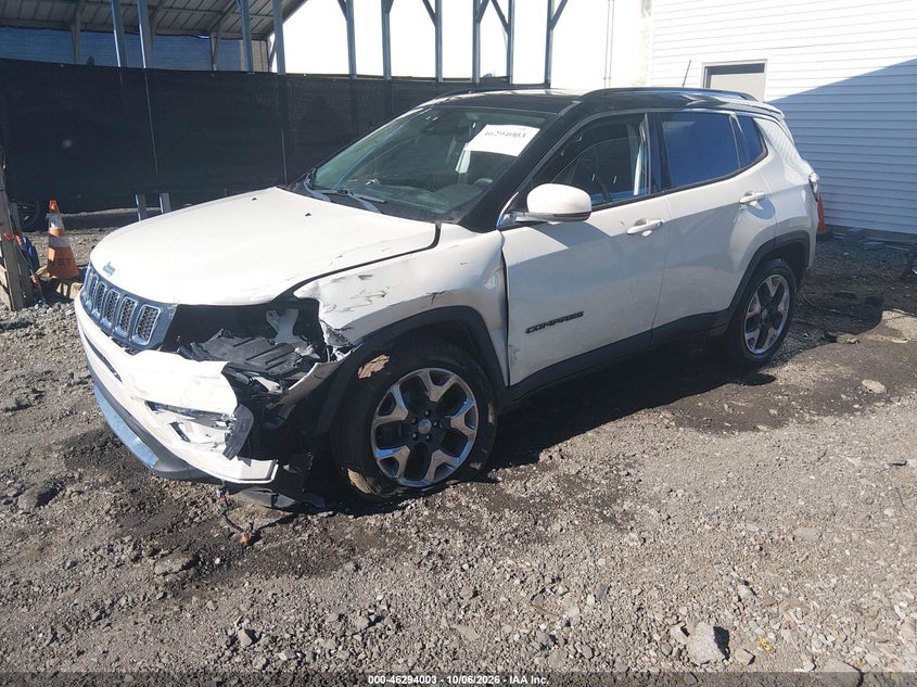 Vin: 3c4njdcb9kt630001, lot: 46794166, jeep compass limited 4x4 20192