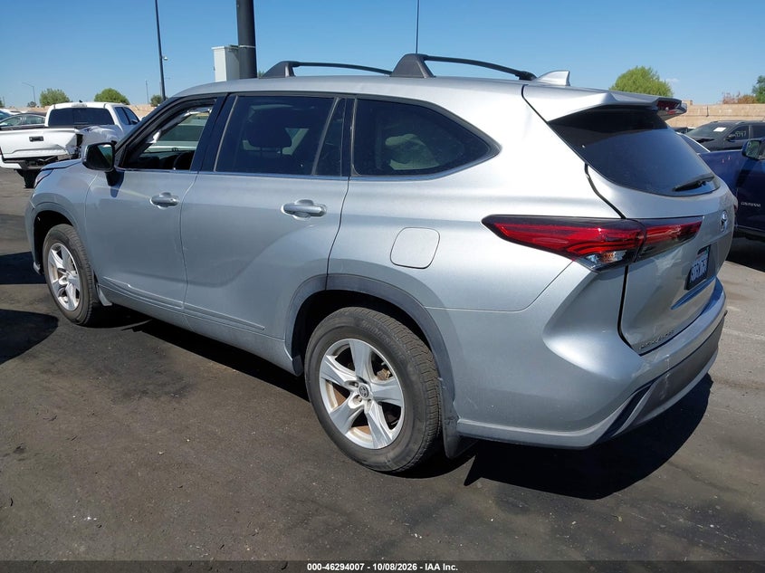 Vin: 5tdczrbh7ls513161, lot: 46794170, toyota highlander l 20203