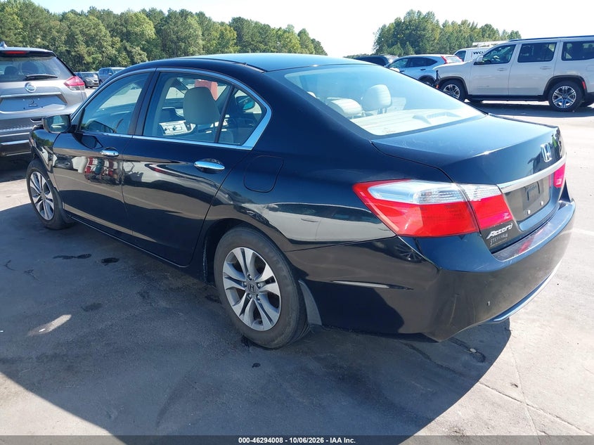 Vin: 1hgcr2f37fa145038, lot: 46794171, honda accord lx 20153