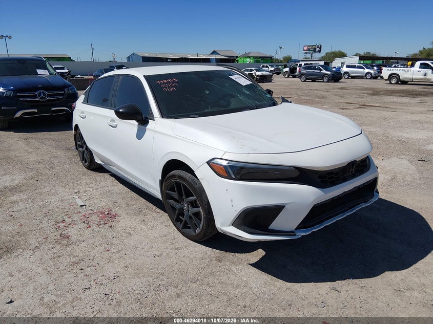 Vin: 19xfl2h85pe001511, lot: 46794181, honda civic sport 2023 img_1