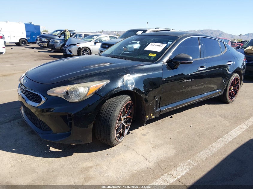 Vin: knae15la6j6034136, lot: 46794185, kia stinger 20182