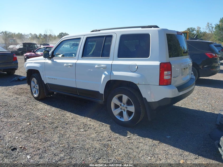 Vin: 1c4njrfb0ed500451, lot: 46794279, jeep patriot latitude 20143