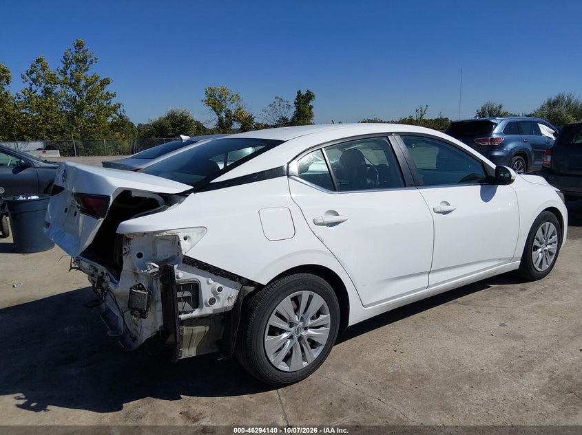 Vin: 3n1ab8bv5my256820, lot: 46794303, nissan sentra s xtronic cvt 20214