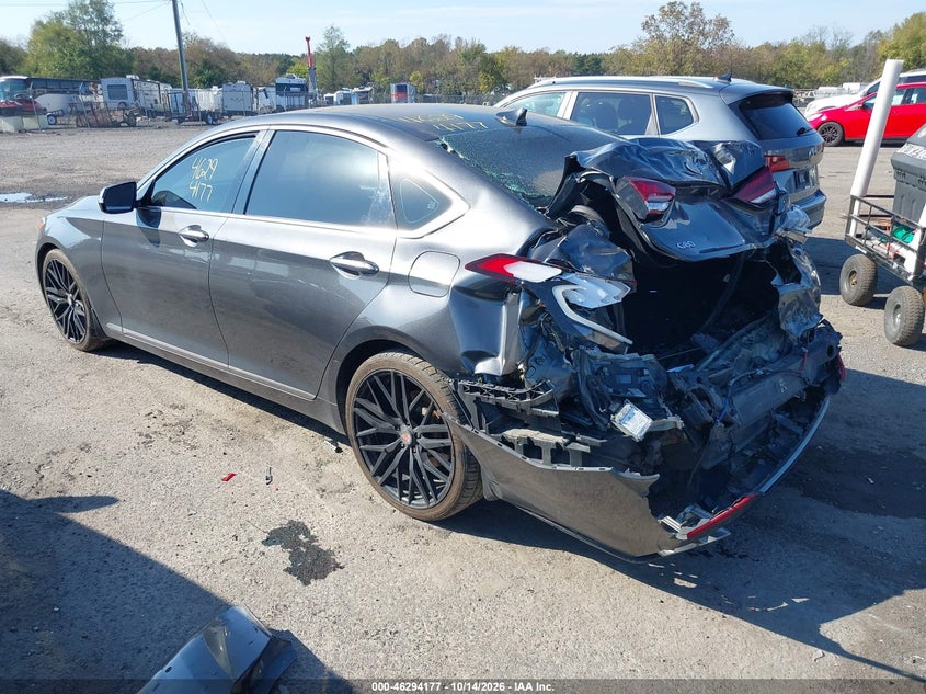 Vin: kmhgn4jf2ju250808, lot: 46794340, genesis g80 5.0 ultimate 20183
