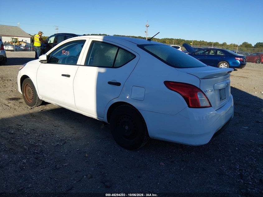 Vin: 3n1cn7ap6hl816506, lot: 46794366, nissan versa 1.6 s+ 20173