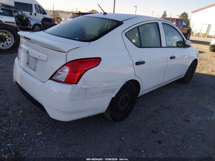 Vin: 3n1cn7ap6hl816506, lot: 46794366, nissan versa 1.6 s+ 20174