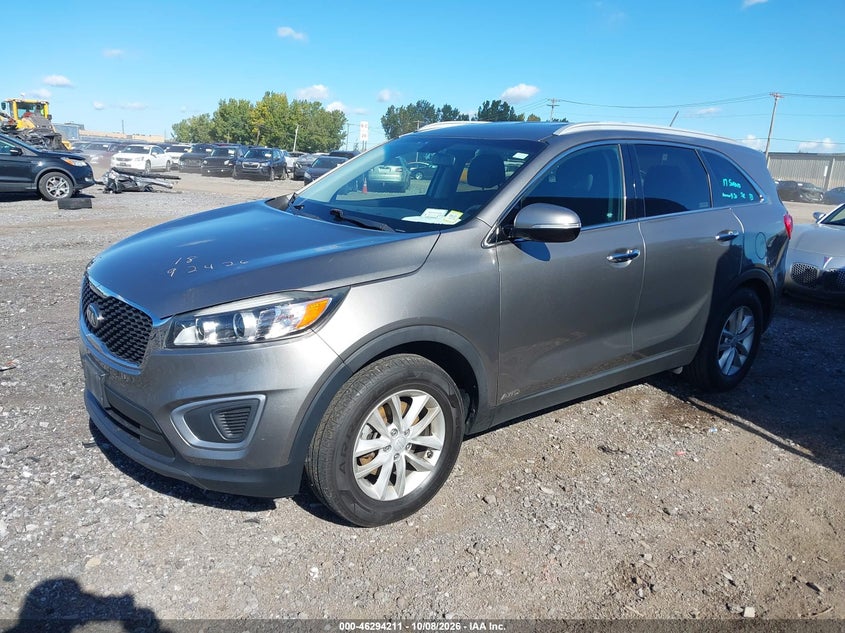 Vin: 5xypgda35hg204034, lot: 46794374, kia sorento 2.4l lx 20172