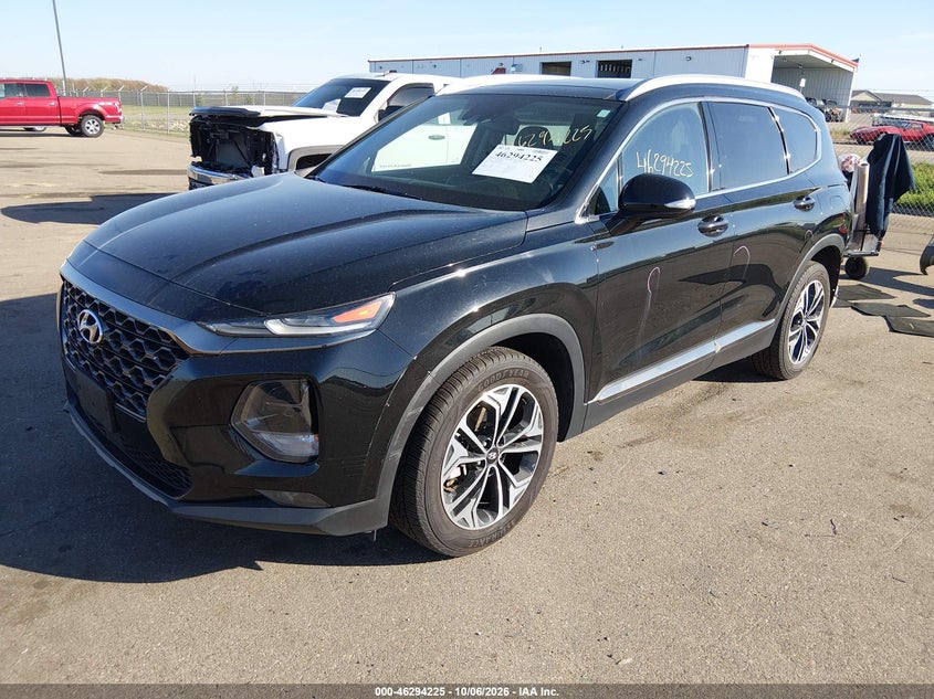Vin: 5nms5caa2kh048766, lot: 46794388, hyundai santa fe limited 2.0t 20192