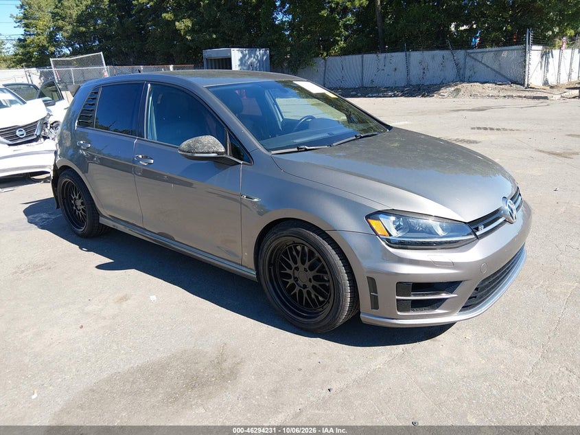 Vin: wvwlf7au6gw178296, lot: 46794394, volkswagen golf r 4-door 20161
