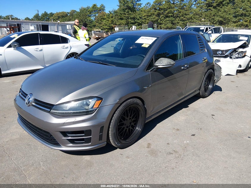 Vin: wvwlf7au6gw178296, lot: 46794394, volkswagen golf r 4-door 20162