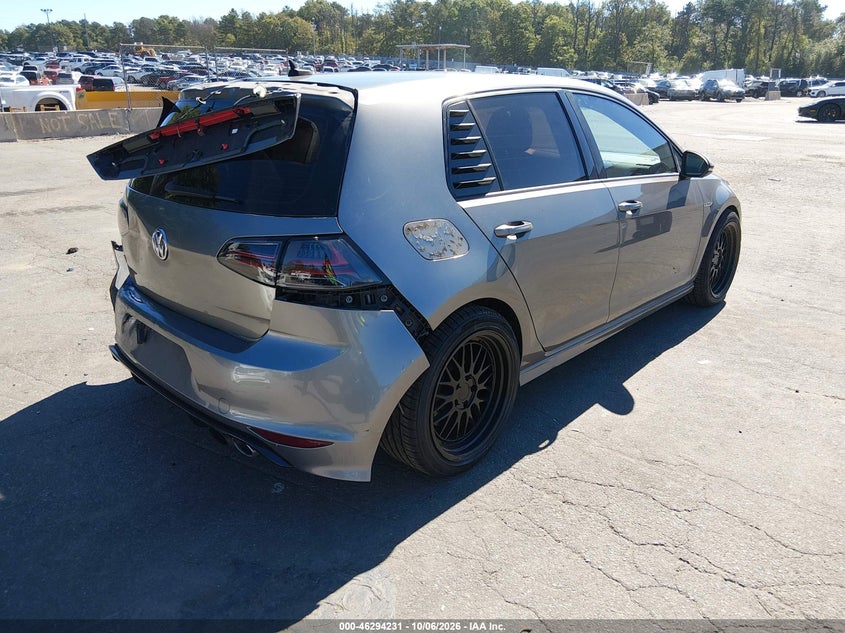 Vin: wvwlf7au6gw178296, lot: 46794394, volkswagen golf r 4-door 20164